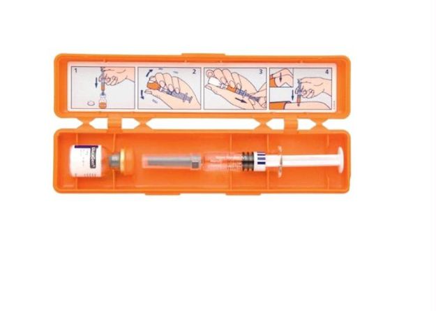 Glucagon 1mg+1ml opl. - 1 amp *